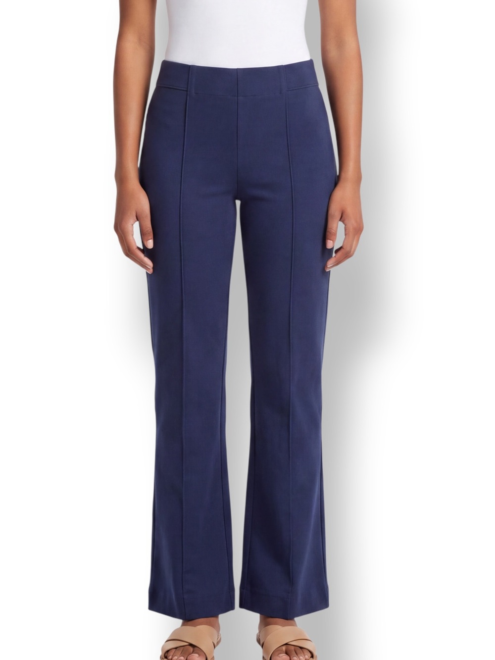 4/$20 INC International Concepts Navy Blue Stretch Straight Leg Pants Size 8